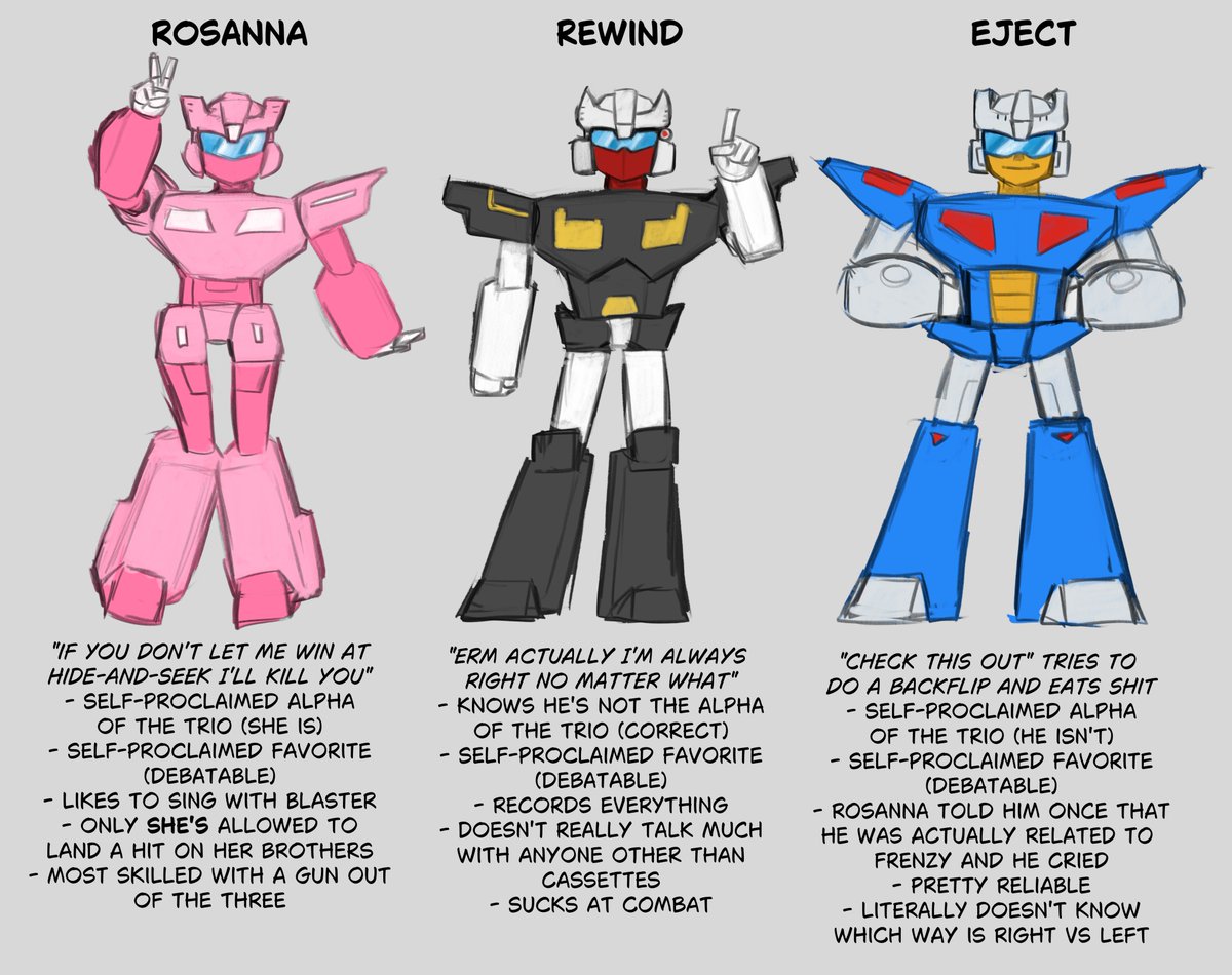 blaster (non-animal) cassette headcanons