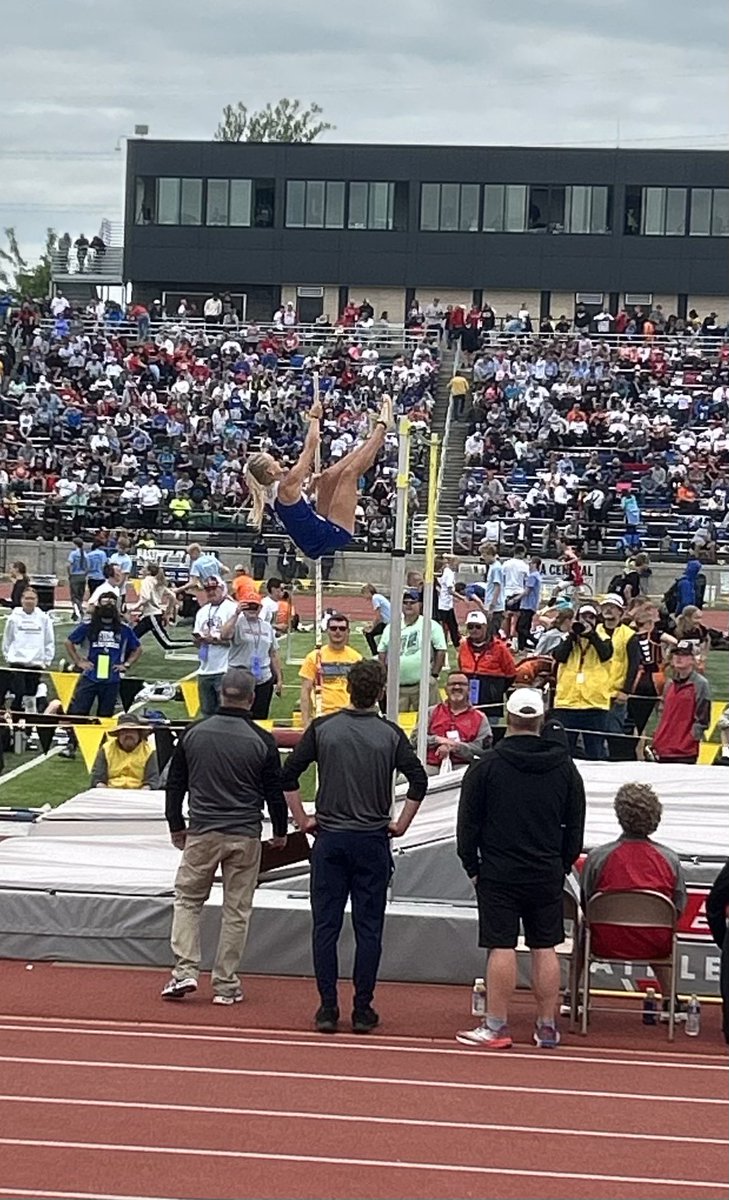 Congrats to Meg for reaching a new PR at State, clearing 10’.  Great season, and excited for next year! <a href="/cpsbroncos/">Centennial School</a>