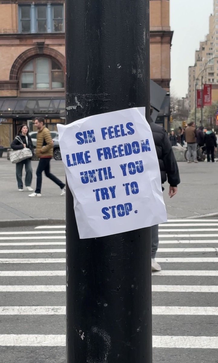 Sin makes you it’s slave.