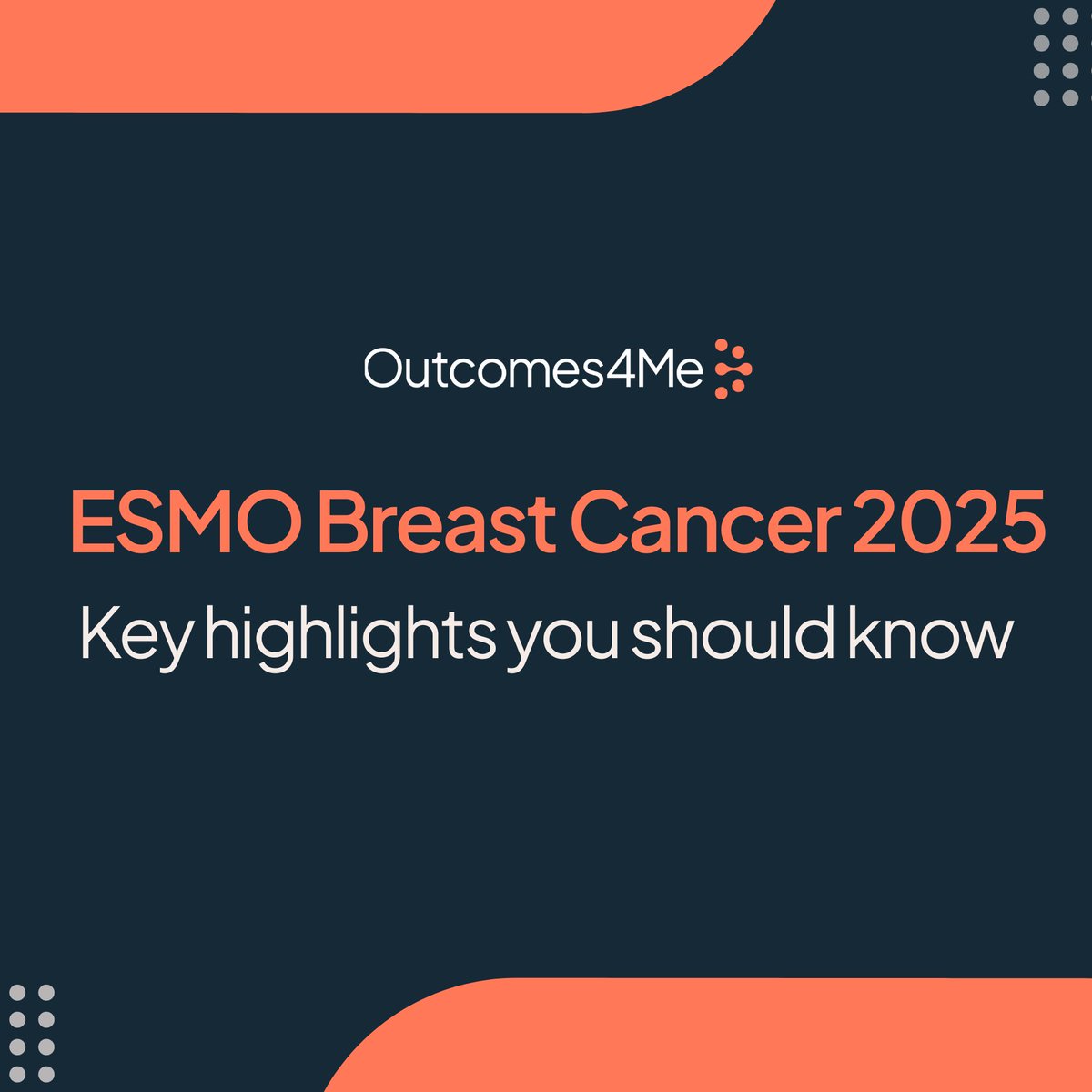 outcomes4me's tweet image. 📣 Held in Munich, Germany, this year's #ESMOBreastCancer meeting covered important updates on clinical trials, targeted therapies, treatment advancements, and more. View a summary of some of the top headlines: bit.ly/437vtal
#BreastCancer #ClinicalResearch