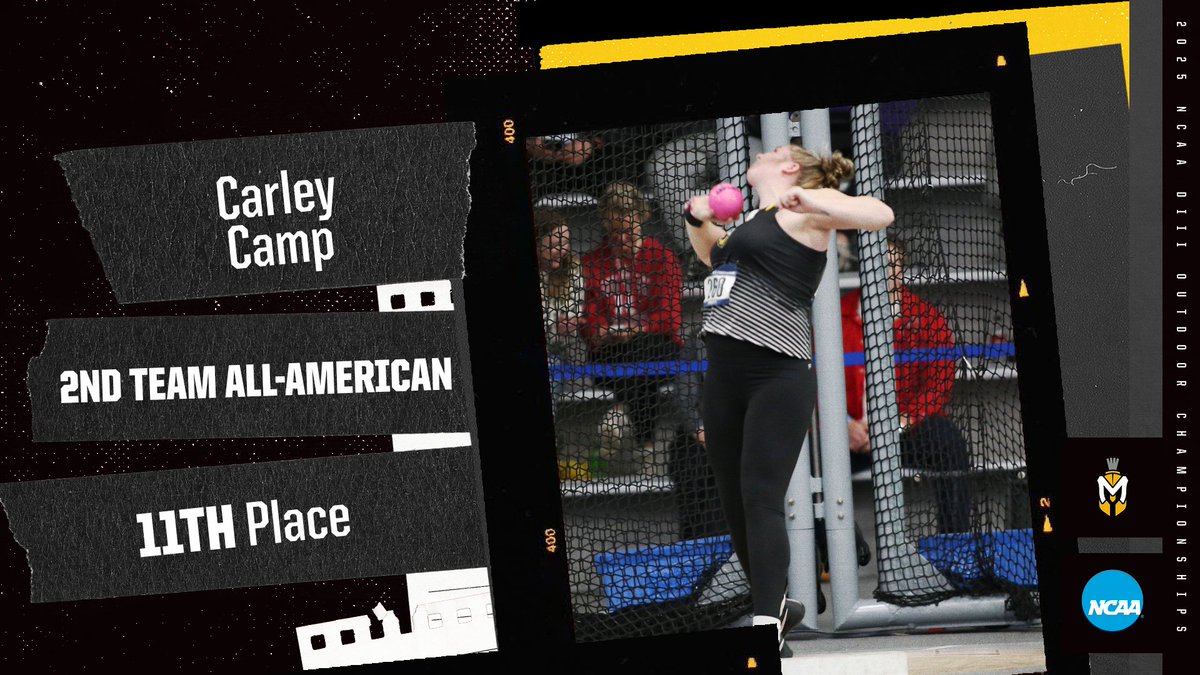 OTF: All-American once again! Carley Camp earns 2nd-team All-American status with a throw of 13.70m in the Women's Shot Put at the NCAA D3 National Championships! Camp took home 11th place and her 4th total All-American honors!

#MUSpartans | #SpartanPride