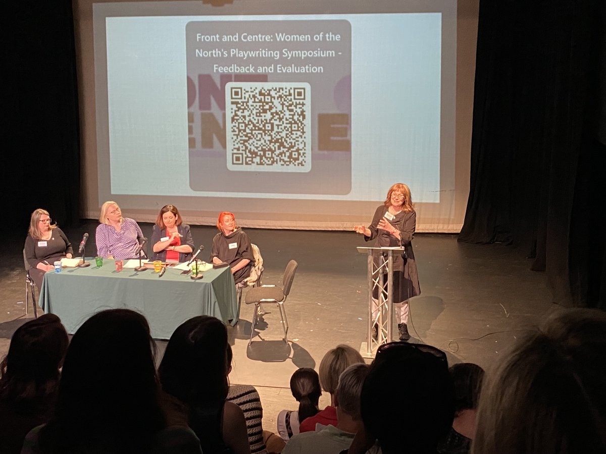 Michael Quinn (@quinnfreelance) on Twitter photo Full Day One of Front & Centre symposium on gender inequality in NI theatre <a href="/QUBelfast/">Queen's University Belfast 🎓</a>: <a href="/CiaraLynnMurphy/">Dr Ciara Murphy</a> <a href="/pamelamcq/">pamela mcqueen</a> <a href="/OlwenCD/">Olwen Dawe (also on Bluesky)</a> Caoileann Curry-Thompson <a href="/MaggieCronin3/">Maggie Cronin</a> (pictured) <a href="/Bzlwzl/">Brona Whittaker</a> & Karis Kelly. Reading of <a href="/CaoimheFarren1/">Caoimhe Farren</a>'s feisty, forceful Hello Charlie rapturously received. Full Day One of Front & Centre symposium on gender inequality in NI theatre <a href="/QUBelfast/">Queen's University Belfast 🎓</a>: <a href="/CiaraLynnMurphy/">Dr Ciara Murphy</a> <a href="/pamelamcq/">pamela mcqueen</a> <a href="/OlwenCD/">Olwen Dawe (also on Bluesky)</a> Caoileann Curry-Thompson <a href="/MaggieCronin3/">Maggie Cronin</a> (pictured) <a href="/Bzlwzl/">Brona Whittaker</a> & Karis Kelly. Reading of <a href="/CaoimheFarren1/">Caoimhe Farren</a>'s feisty, forceful Hello Charlie rapturously received.
