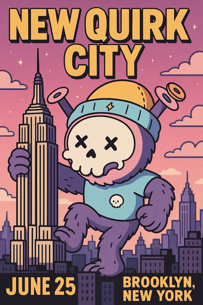 quirkiesnft's tweet image. We’re looking forward to seeing holders of the Quirkies ecosystem soon.
Will we see you in New Quirk City on June 25?
Comment below to be added to the New Quirk City chat for the rsvp link!
*MUST BE A HOLDER OF OGs, QUIRKLINGS OR INX*