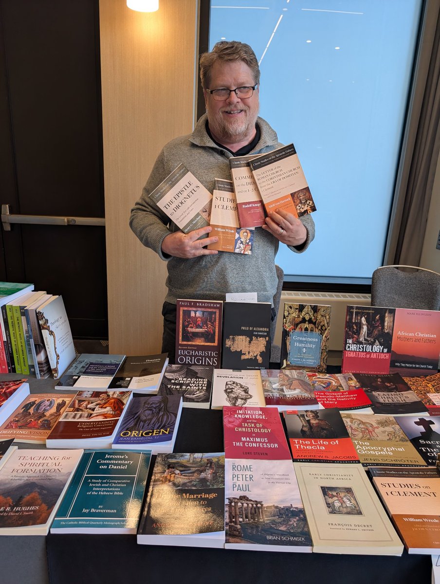 The Centre for Patristics and Early Christianity (@patristicsexty) on Twitter photo Very grateful as well to our good partners <a href="/wipfandstock/">Wipf and Stock Publishers</a> for the donation of their set "Classic Studies on the Apostolic Fathers." Thank you, Michael! Very grateful as well to our good partners <a href="/wipfandstock/">Wipf and Stock Publishers</a> for the donation of their set "Classic Studies on the Apostolic Fathers." Thank you, Michael!