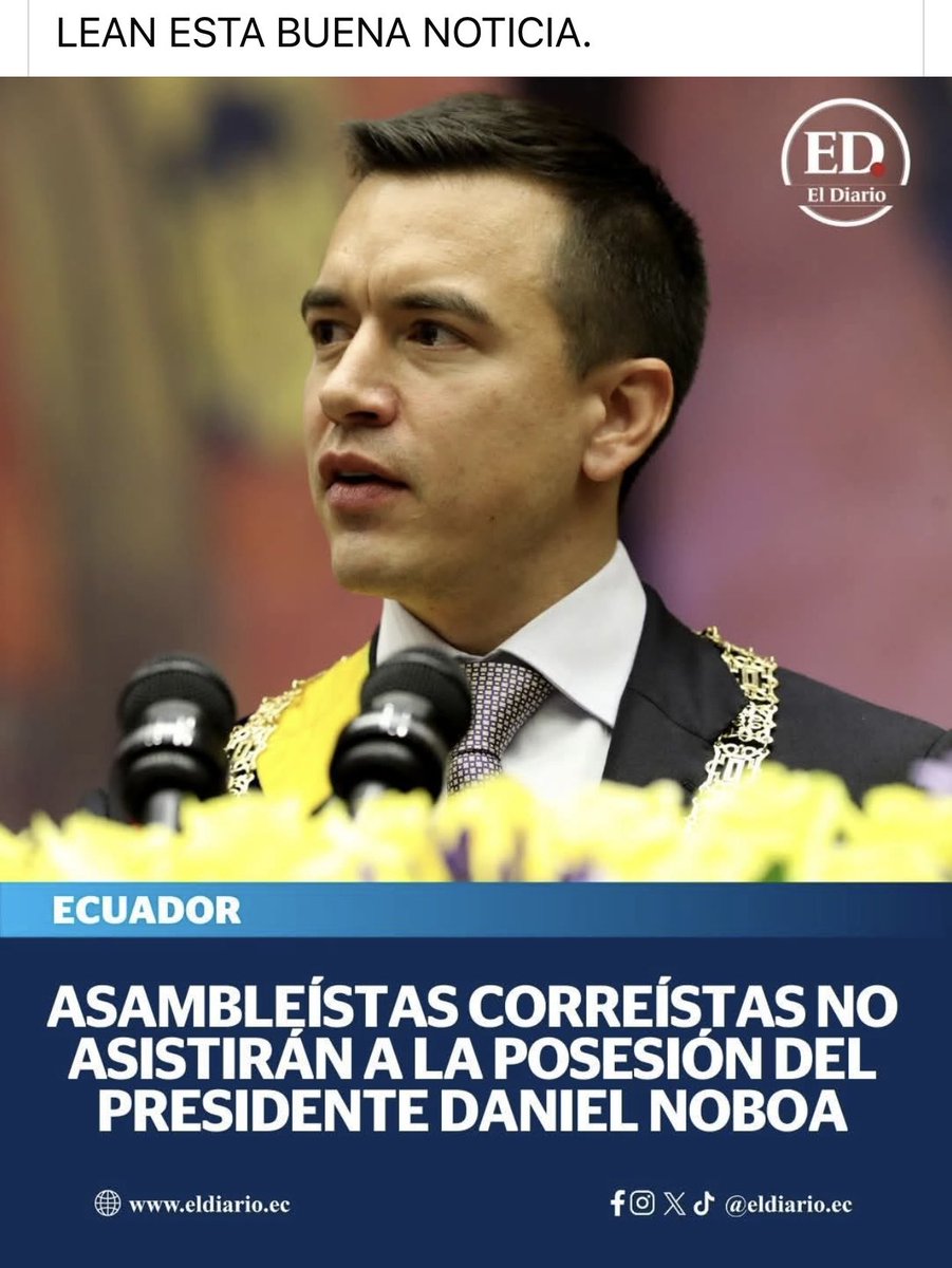 Bethsaida López (@bethsaidalopezs) on Twitter photo Excelente noticia no necesitamos que esa podredumbre ensucie más la asamblea de lo que está infectados de🐀 que es una felicidad que no vayan esos parásitos, la gente decente no se junta con la con delincuentes y ahí va a haber mucha gente de buen nivel.<a href="/RafaelCorreaV5/">Revolución Ciudadana || A recuperar la PATRIA🇪🇨</a> Excelente noticia no necesitamos que esa podredumbre ensucie más la asamblea de lo que está infectados de🐀 que es una felicidad que no vayan esos parásitos, la gente decente no se junta con la con delincuentes y ahí va a haber mucha gente de buen nivel.<a href="/RafaelCorreaV5/">Revolución Ciudadana || A recuperar la PATRIA🇪🇨</a>