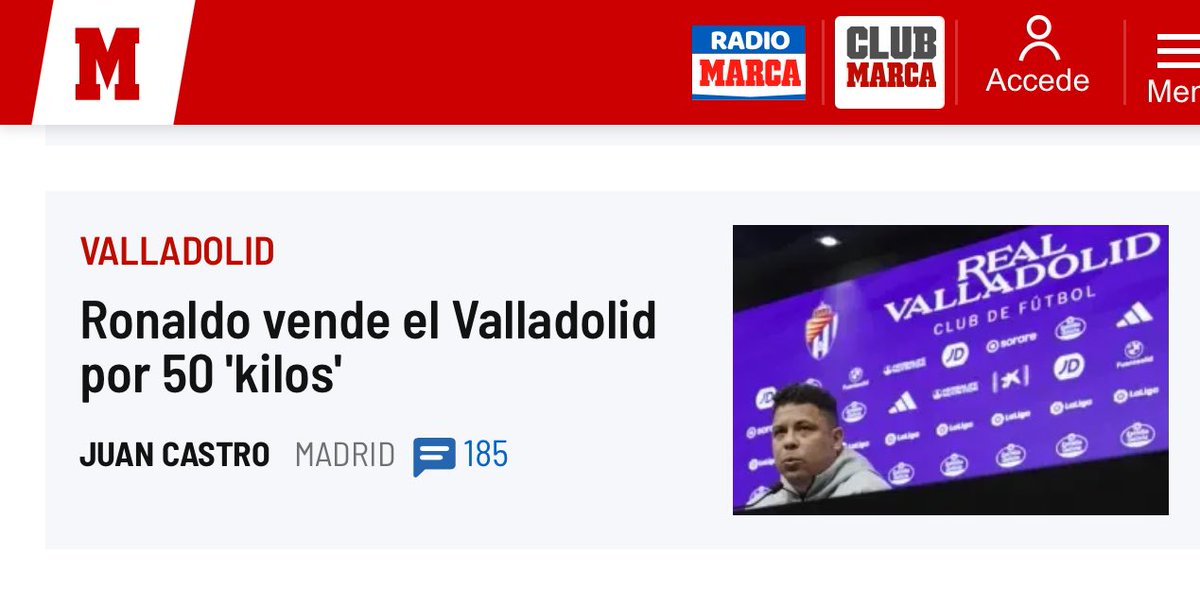 Ronaldo Gana 50 kilos.