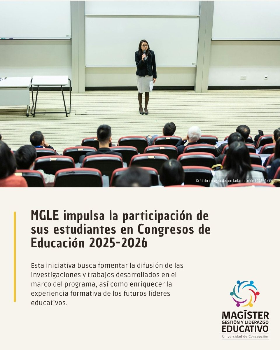 Mg. Gestión y Liderazgo Educativo UdeC tweet media
