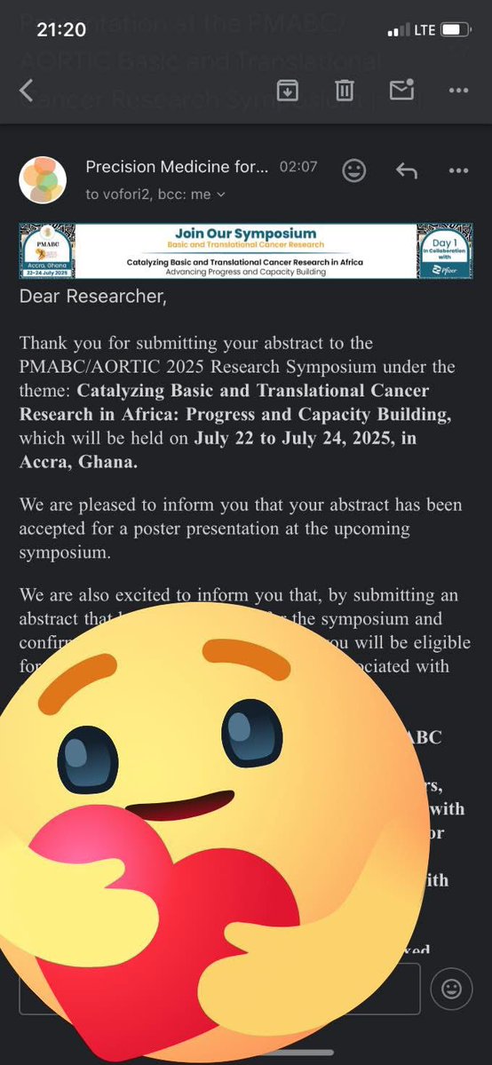 El-Rufai Ahmad Gumel (@el_rufaigml) on Twitter photo I am pleased to announce that my research abstract has been officially accepted for a poster presentation at the PMABC/AORTIC 2025 Research Symposium, themed âCatalyzing Basic and Translational Cancer Research in Africa: Progress and Capacity Building.â <a href="/DrZSB/">Zainab Shinkafi-Bagudu</a> <a href="/NicratGov/">NICRAT</a> I am pleased to announce that my research abstract has been officially accepted for a poster presentation at the PMABC/AORTIC 2025 Research Symposium, themed âCatalyzing Basic and Translational Cancer Research in Africa: Progress and Capacity Building.â <a href="/DrZSB/">Zainab Shinkafi-Bagudu</a> <a href="/NicratGov/">NICRAT</a>