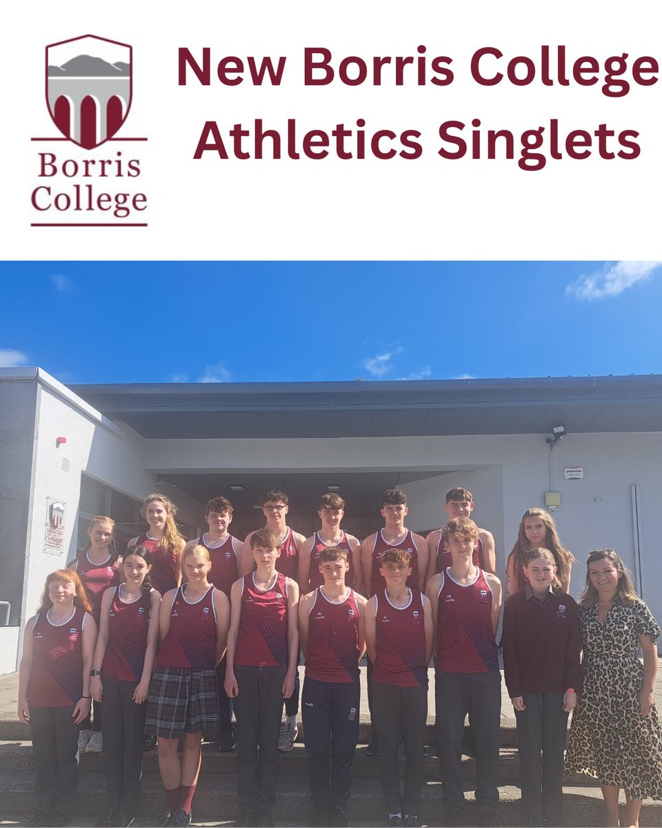 Members of our Athletics Squad in their new gear earlier this week. Wishing Tom and Rachel the very best of luck in the All Ireland finals. #community <a href="/KCETB_Schools/">KCETB Schools</a>