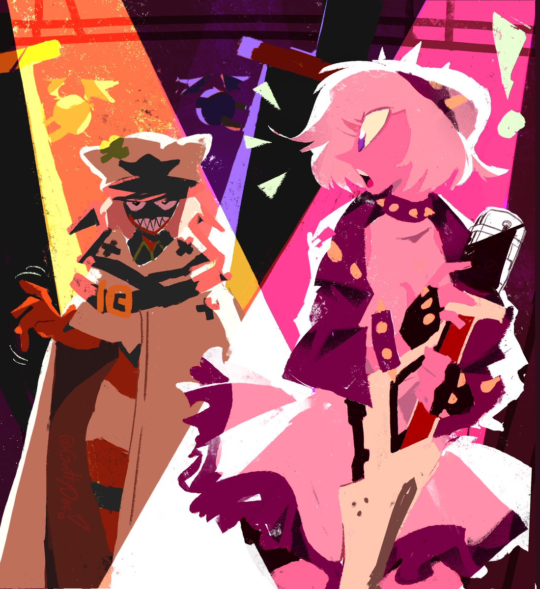 GuiltyDoc's tweet image. IM BACK time for #GuiltyGear doodle!!