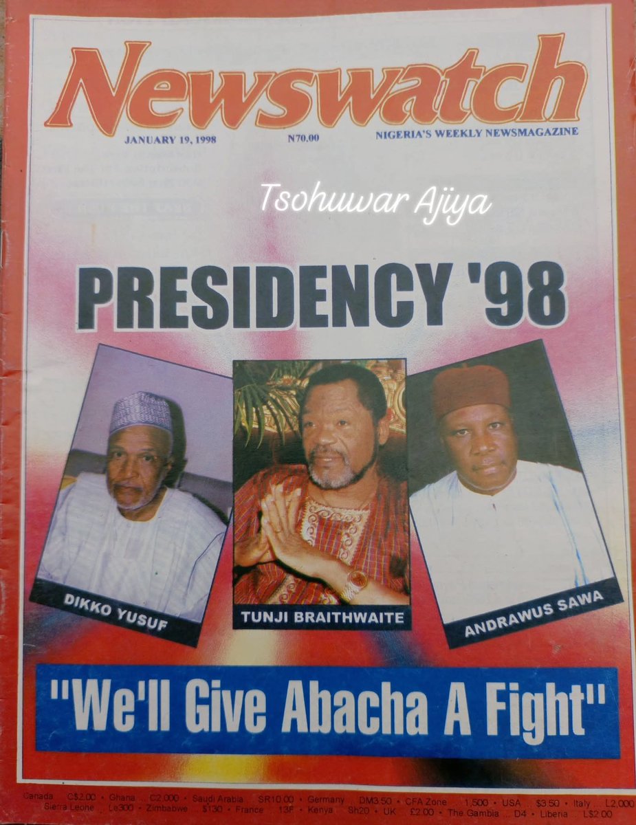 Those who goes against Abacha in 1998. #tsohuwarajiya