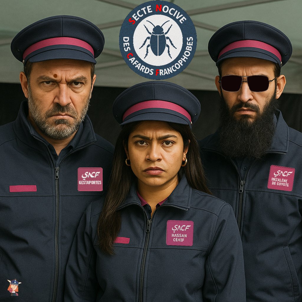 vicleviking29's tweet image. Haïr la France, c'est possible...
Grâce à LFI et ses agents de la SNCF, la Secte Nocive des Cafards Francophobes 🪳🪳🪳