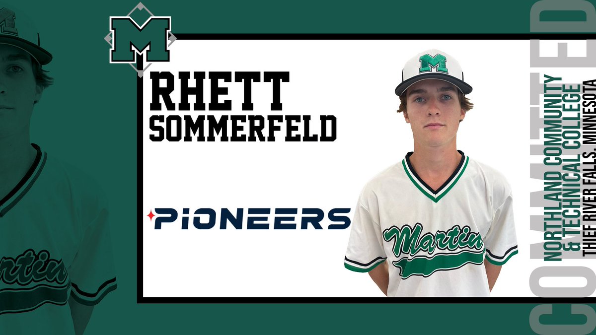 Martin Academy (@martinacademy_) on Twitter photo CONGRATULATIONS to Rhett Sommerfeld on committing to play college baseball with <a href="/PioneersWeAreGo/">Northland Pioneers Athletics</a> in the fall of 2025. Rhett will be attending @northlandctc in Thief River Falls, Minnesota and will be studying Business Management. We wish Rhett all the best! CONGRATULATIONS to Rhett Sommerfeld on committing to play college baseball with <a href="/PioneersWeAreGo/">Northland Pioneers Athletics</a> in the fall of 2025. Rhett will be attending @northlandctc in Thief River Falls, Minnesota and will be studying Business Management. We wish Rhett all the best!