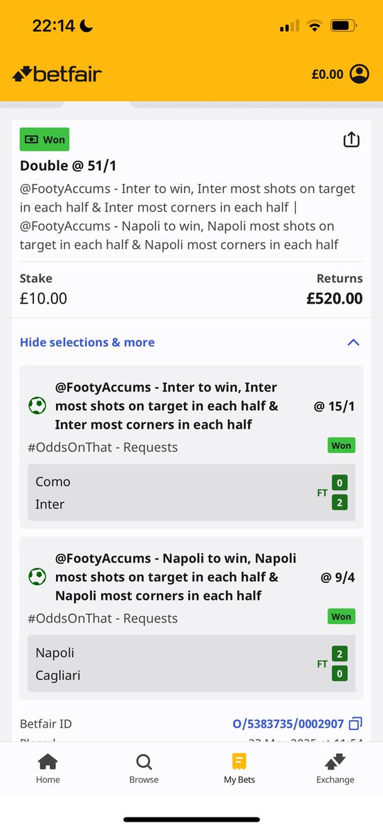 mitchwoodgate's tweet photo. @FootyAccums Legend!!! Two Fridays on the bounce https://t.co/4C7pGiWYX4