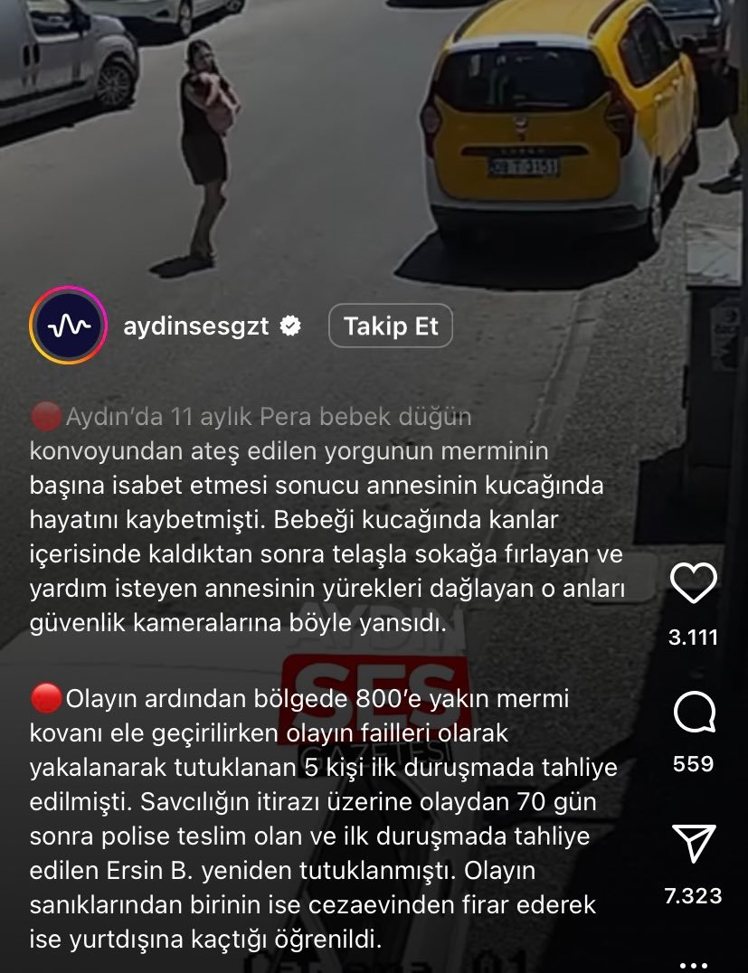 Bebek annesinin kucağında yorgun mermi isabet ettiği için ölmüş. Bu kadar ucuz ölümler ülkesi olduk.
Ölüm normallesti. Şiddet normallesti. Tepkisizlik normallesti.