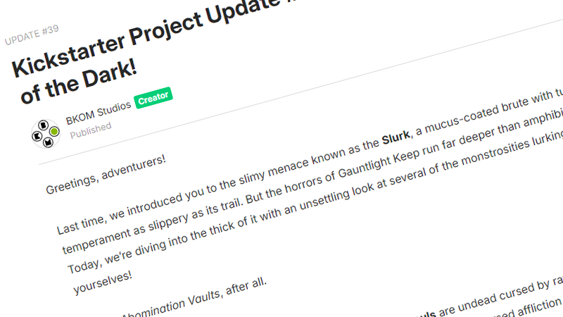 🧟‍♂️ Dive into the horrors beneath Gauntlight…

Our latest Kickstarter update reveals a nightmarish bestiary

👀 Get the details here 👇👇👇
ow.ly/rrv050VY6jA

#PathfinderAbominationVaults #ActionRPG #HackAndSlash #Kickstarter #Paizo #TheMixLA <a href="/paizo/">Paizo</a>