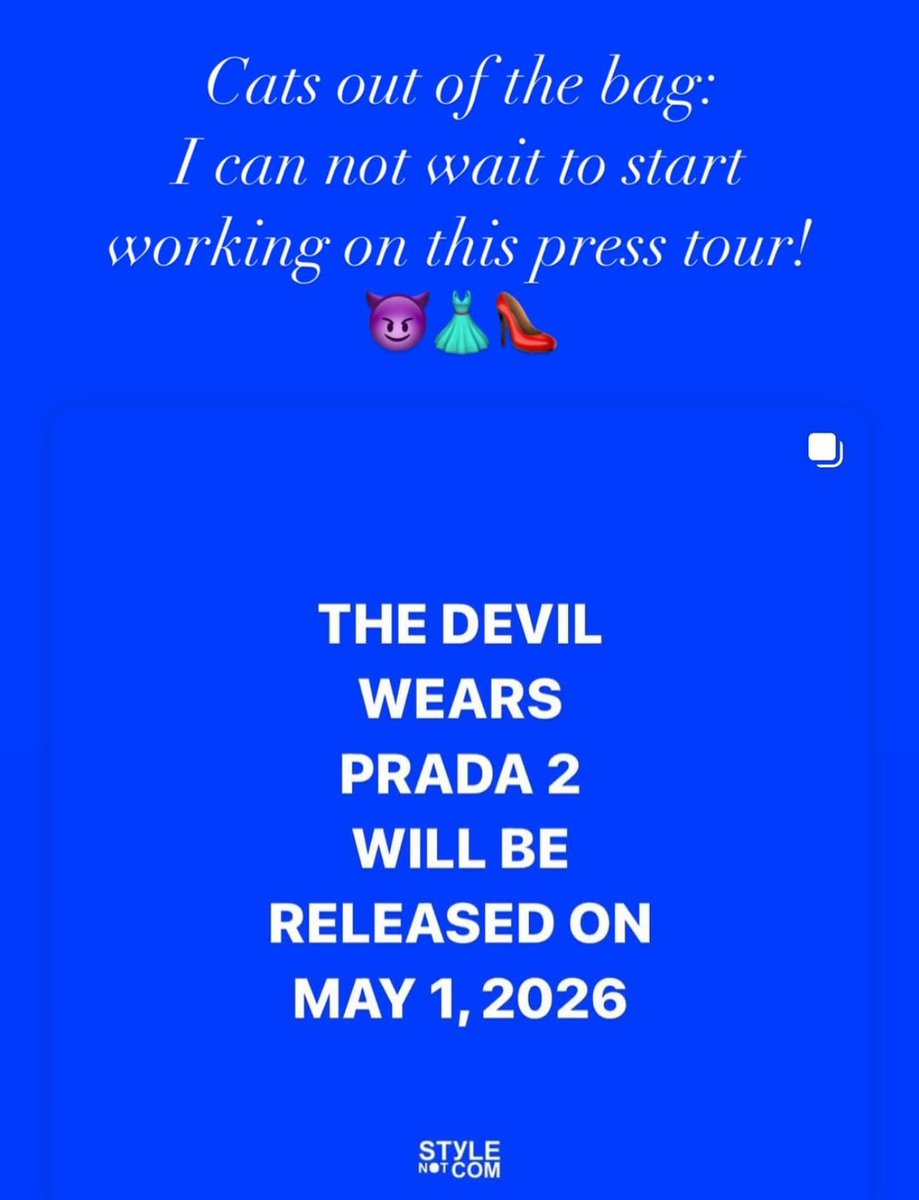 Meryl Streep’s stylist, Micaela! 🤭

She’s going to give us some Miranda Priestly realness on this press tour, I can sense it. 🔥