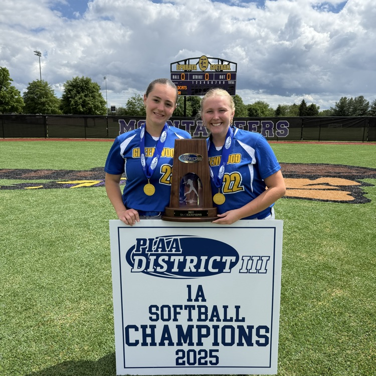Congratulations to Greenwood Softball, 2025 PIAA District 3 Class A Champions!