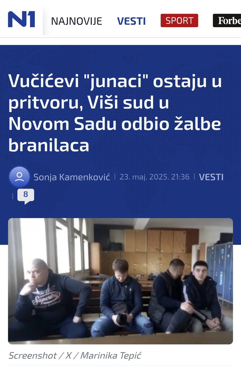 Ana Brnabic (@anabrnabic) on Twitter photo U pravu ste, Vučićevi <a href="/avucic/">Александар Вучић</a> junaci ostaju u pritvoru, a vaši teroristi su na slobodi, jer oni valjda ne uznemiravaju javnost planiranjem građanskog rata i vojnog puča. Dobro - što ih duže držite u pritvoru, to su veći junaci. Branili prostorije svoje stranke <a href="/sns_srbija/">СНС СРБИЈА</a>, koje U pravu ste, Vučićevi <a href="/avucic/">Александар Вучић</a> junaci ostaju u pritvoru, a vaši teroristi su na slobodi, jer oni valjda ne uznemiravaju javnost planiranjem građanskog rata i vojnog puča. Dobro - što ih duže držite u pritvoru, to su veći junaci. Branili prostorije svoje stranke <a href="/sns_srbija/">СНС СРБИЈА</a>, koje