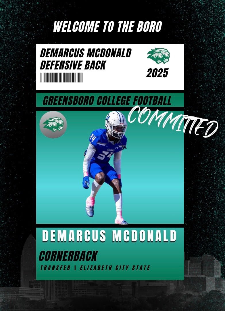 imsooo1k's tweet image. Blessed to announce that I’m officially committing to Greensboro College! Grateful for the opportunity, the support from my family, coaches, and friends, and ready to get to work. 💚⚔️ #GoPride #Committed #GreensboroCollege
@CoachTorain_16 @CoachBonds61 @coach_card