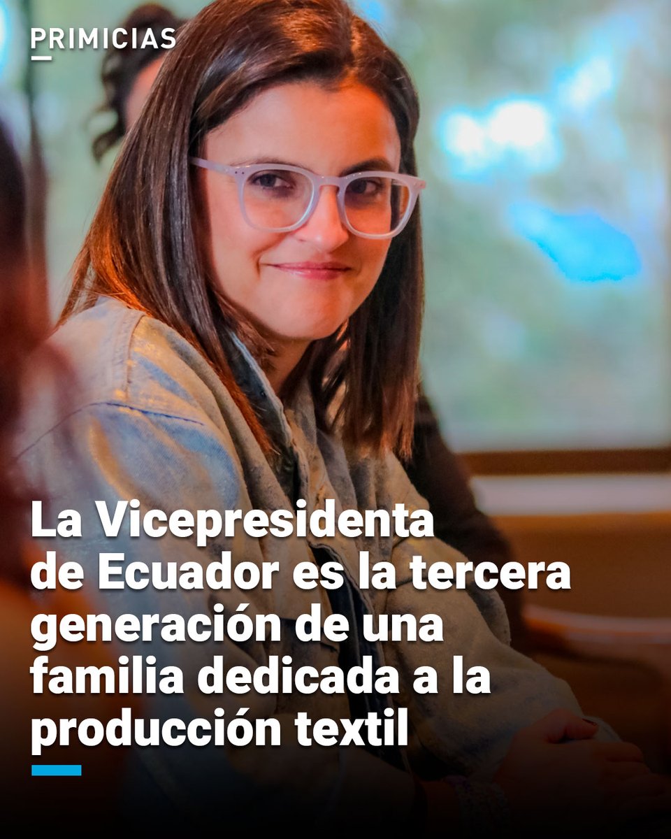 Primicias's tweet image. Esta es la historia empresarial de la vicepresidenta de Ecuador, María José Pinto. prim.ec/hAfp50VY6uj