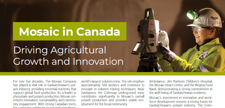 STEP (@sasktrade) on Twitter photo As demand for essential crop nutrients continues to grow, #STEPMember <a href="/mosaicincanada/">Mosaic-Canada</a> remains a global leader in sustainable ag, focusing on automation, sustainability & community partnerships.
Discover the story of Mosaic on pg. 25 of #GlobalVentures: sasktrade.com/global-venture… As demand for essential crop nutrients continues to grow, #STEPMember <a href="/mosaicincanada/">Mosaic-Canada</a> remains a global leader in sustainable ag, focusing on automation, sustainability & community partnerships.
Discover the story of Mosaic on pg. 25 of #GlobalVentures: sasktrade.com/global-venture…