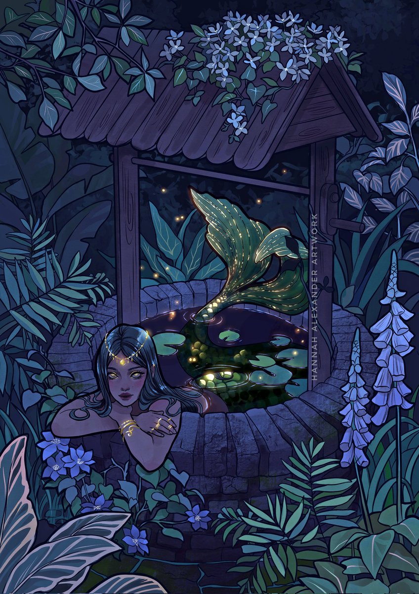 A mermaid appears in the wishing well. She offers to grant your wish... Do you trust her?
