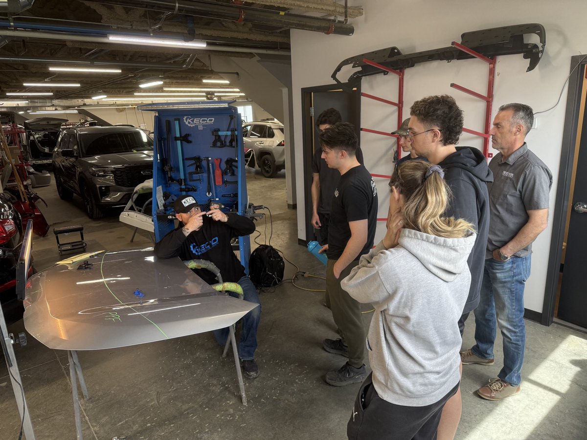 This month, our team dove deep into the art (and science) of glue pilling - a game changer in the world of paintless dent repair. From panel prep to precision pulls, we’re always sharpening our skills to deliver top-tier results. 🎨🖌️

#paintlessdentrepair #collissionrepair