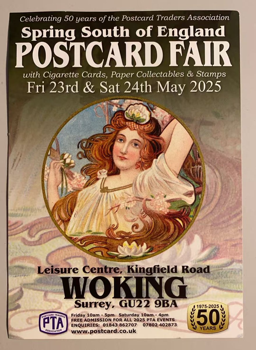 Philately Museum (@philatelymuseum) on Twitter photo 2 days' Spring South of England Postcard Fair opened at Leisure Centre, Woking today.<a href="/PTApostcards/">Postcard Traders Association</a> 2 days' Spring South of England Postcard Fair opened at Leisure Centre, Woking today.<a href="/PTApostcards/">Postcard Traders Association</a>