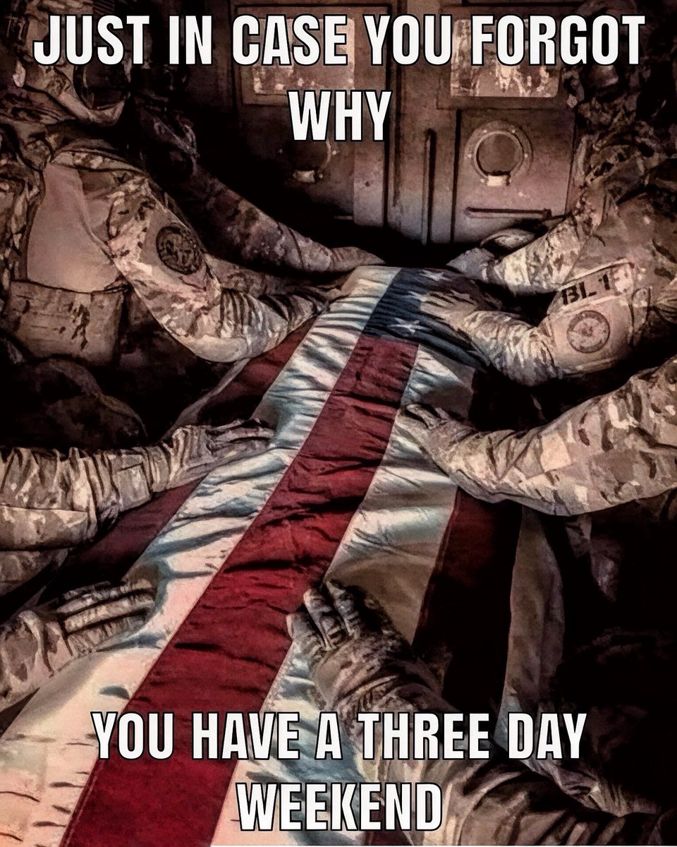 Just a reminder. 

#MemorialDay