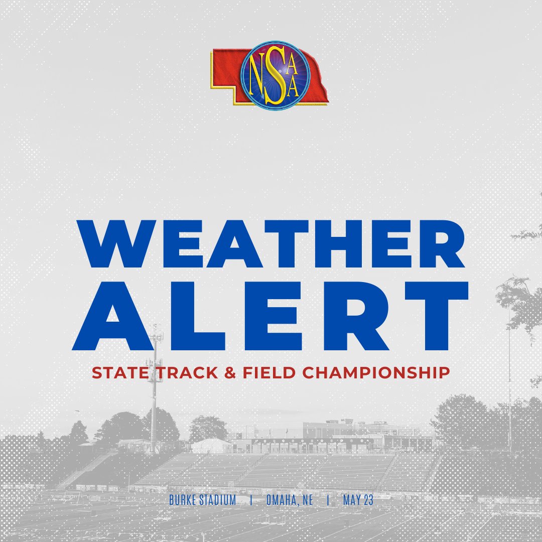 📣 Due to impending weather, the Class C &amp; D State Track meet will move immediately to a rolling schedule.