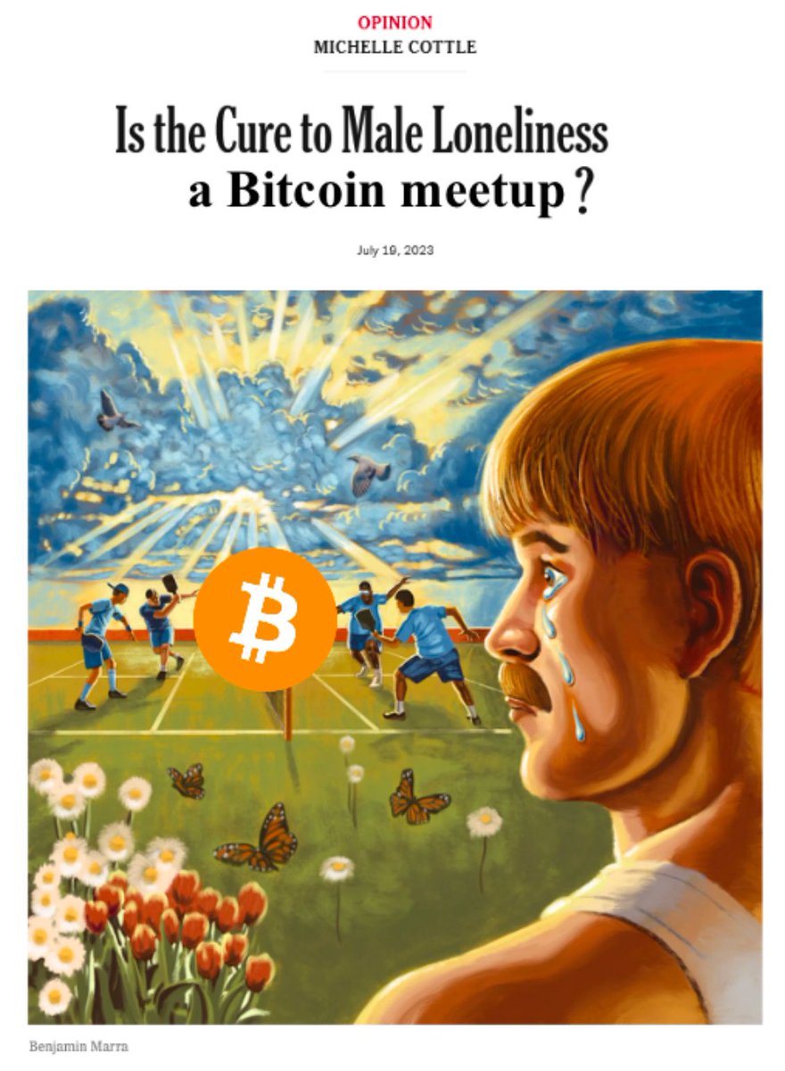 ¿La cura para la soledad masculina es un meetup de #Bitcoin?