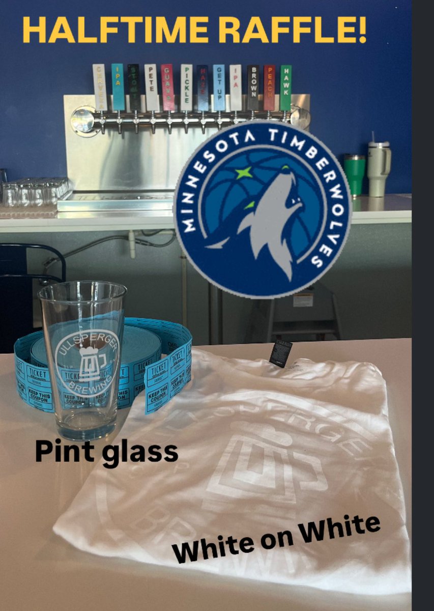 Look for some Twolves swag for our halftime raffle on Saturday!