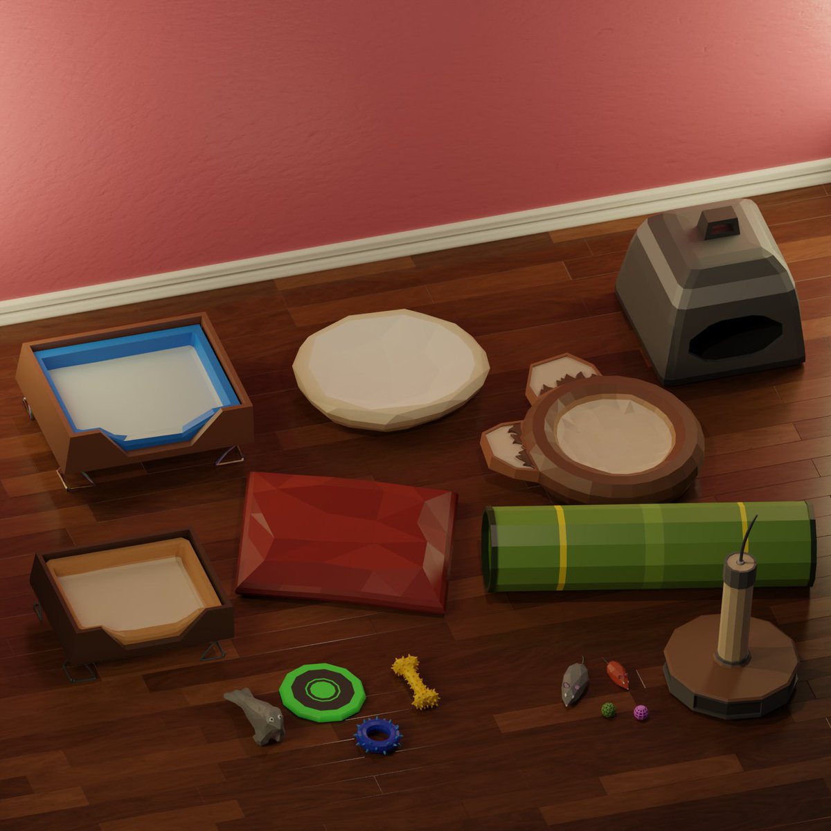 ParisPixels3D's tweet photo. 4 of the 5 Asset Packs created so far with another on the way soon! All available at the Unity Asset Store, and soon to be more locations :D 

Excited to show off the next Pack when its caught up! In the meantime check out - https://t.co/CJOaaRBUKl #DigitalArt #Props #Blender https://t.co/KSrpS8zx9S
