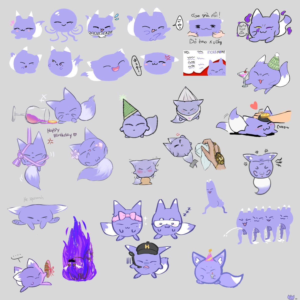 a little late but we did a kyorb magma on the quinya discord for kuya's birthday AND THEY ALL TURNED OUT SO CUTE. please feast your eyes on all of these strange purple creatures, they're super adorable ✨🟣💜
#HappyKuyaDay2025