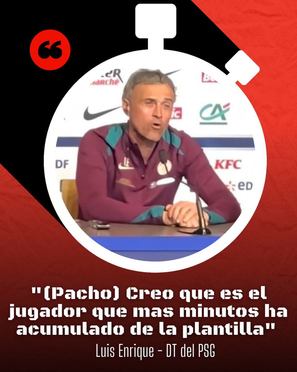 Minuto19EC's tweet photo. En la previa de la final de la Copa de Francia 🇫🇷🏆, Luis Enrique elogió la gran temporada del ecuatoriano William Pacho en el PSG, tras una pregunta del periodista @josecarloscresp de @dsports.

¡El tricolor se gana los elogios en París!

Fuente: @dsports
#PSG #CoupeDeFrance https://t.co/iJ00I1gAQe