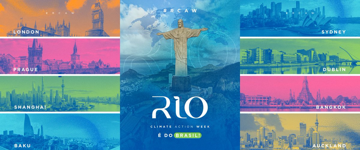 🌎 De Londres a Baku, o mundo já está em ação pelo clima.

Agora é a vez do Rio! Entre 23 e 29 de agosto, a #RioClimateActionWeek coloca a cidade no mapa global da transformação. 🌱☀️

Eventos, experiências e diálogos por ação climática. O clima é agora. #COP30 #RCAW