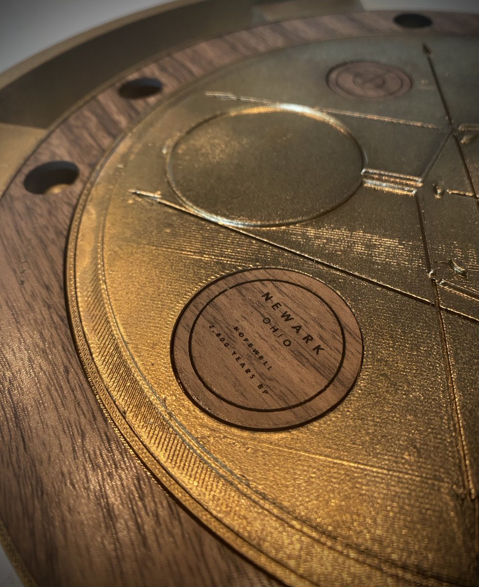 GayToad_3's tweet image. I built another handheld dial of a bit of a lesser known site- The Newark Earthmound located in modern day Ohio, and built by the Hopewell approximately 2,000 years ago, functioned as an astronomical calendar tracking the full 18.6 year lunar standstill cycle.