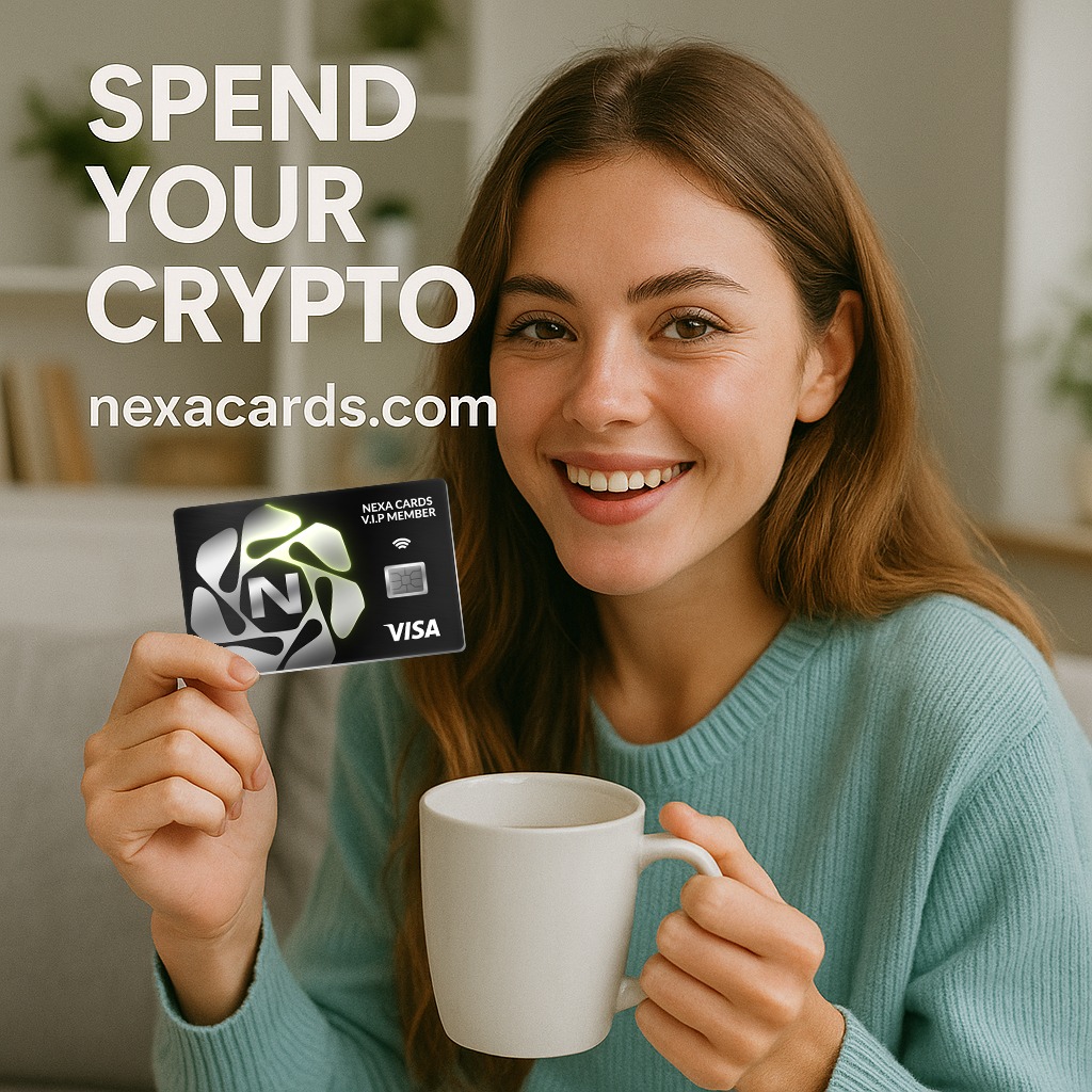 Nexa_Cards's tweet photo. Paid with Crypto ☕

No conversions. No hassle. Instant Tranactions
Just Nexa. → https://t.co/PC322E9gzN

#Crypto #NexaCards https://t.co/rWPkE1a9Q8