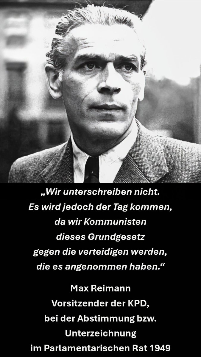 SpartacusRebell's tweet image. ✊🏻#MaxReimann #KPD🚩 1949,
... 1956 #KPDVerbot in d #BRD‼️