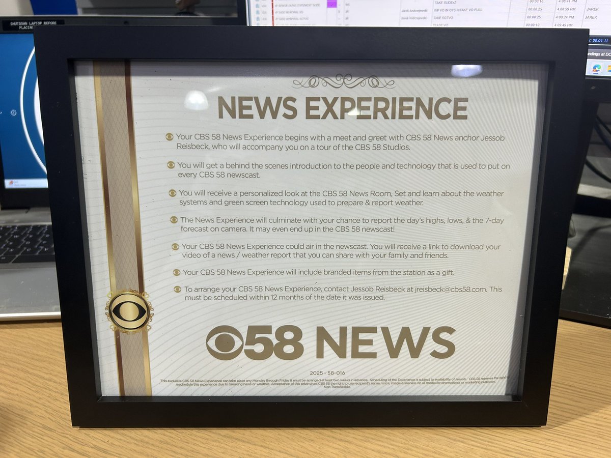 Hope this brings in some good money at my sons’ baseball fundraiser! <a href="/CBS58/">CBS 58 News</a>