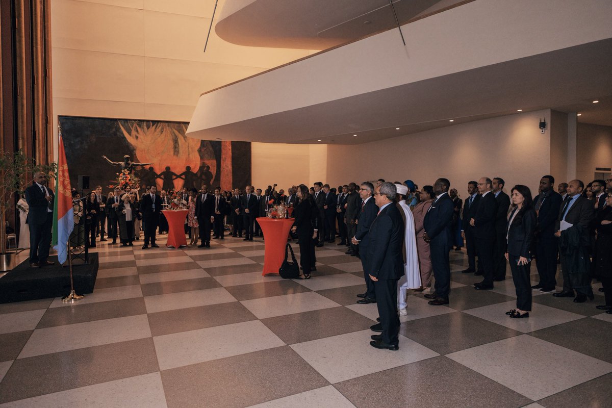 Eritrea_UN's tweet image. We are honored to mark #Eritrea|s 34th Independence Anniversary @UN. The event reflected #Eritrea|s enduring spirit, shared values of sovereignty, peace, and international cooperation. We extend our sincere appreciation to all delegations and partners who joined in celebration🇪🇷