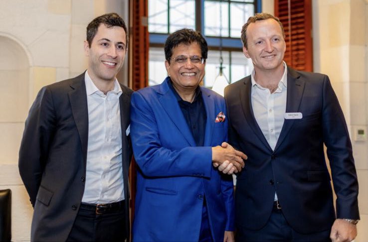 Andrew Sugrue (@andrewgsugrue) on Twitter photo Honored to host <a href="/PiyushGoyal/">Piyush Goyal</a>, India’s Minister of Commerce and Industry, this week in NYC to discuss trade, technology, investment, and the deepening economic partnership between India and the United States. Honored to host <a href="/PiyushGoyal/">Piyush Goyal</a>, India’s Minister of Commerce and Industry, this week in NYC to discuss trade, technology, investment, and the deepening economic partnership between India and the United States.