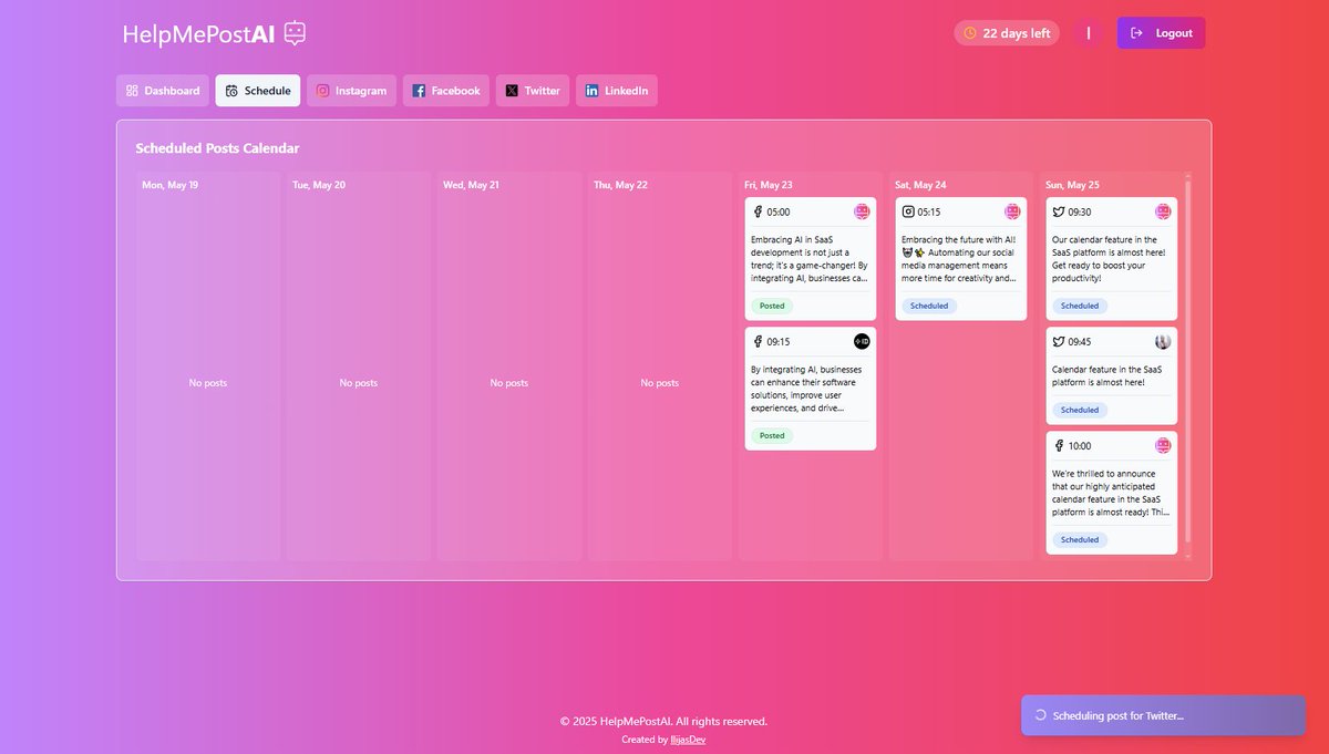 Calendar feature almost ready! 

Ship, ship, ship!