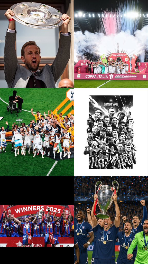 Avec tout ces surprises il reste que le PSG 
POUR VALIDÉ CETTE ANNÉE #football

HARRY KANE✅
BOLOGNA✅
SPURS✅
NEWCASTLE ✅
CRYSTAL PALACE✅
PARIS SAINT GERMAIN⏳