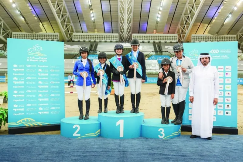 GulfTimes_QATAR's tweet photo. The penultimate round of the #AlShaqabNationalShowjumping League got underway Friday at the Longines Indoor Arena at #AlShaqab, showcasing spirited display of skill and precision from riders across various categories.
https://t.co/hj7W1EW7n6 https://t.co/rgLPxDUUse