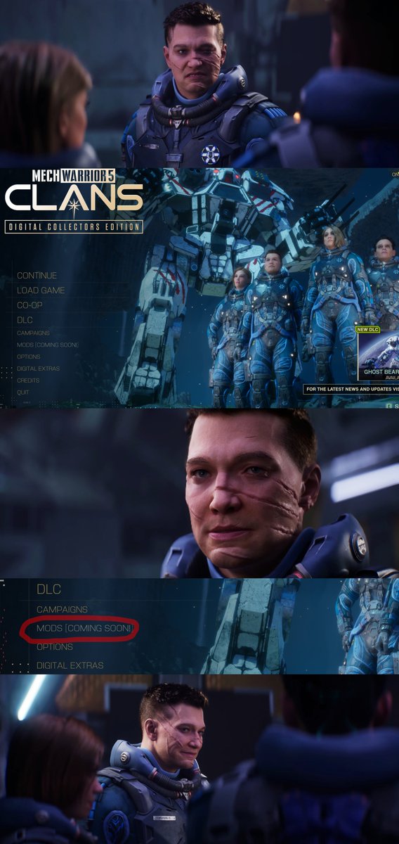 tfw you launch <a href="/MW5Clans/">MechWarrior 5 Clans</a> after the new update