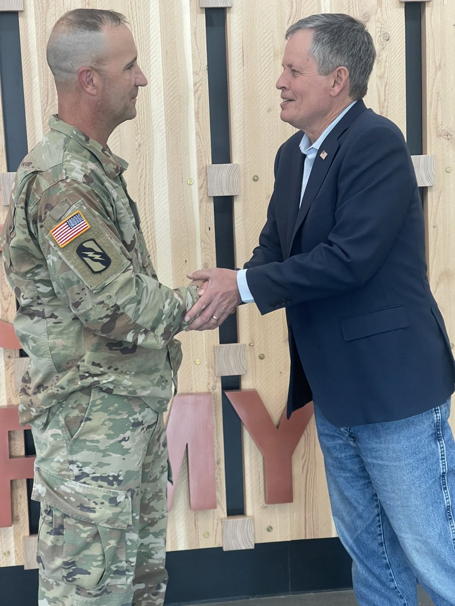 Had a great time touring the Silver Bow Readiness Center in Butte today with Colonel Gibson of the MT Nat’l Guard. Thank you for everything you all do to serve the Treasure State!