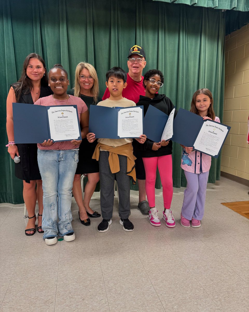 Dr. Dina Metova (@dinametova) on Twitter photo 🎖️🇺🇸 We are incredibly proud to celebrate 4 of our outstanding 5th graders who received American Legion Awards!These students were recognized for exemplifying courage,leadership,patriotism,and service — values we hold dear in our school community
<a href="/OCPSnews/">ocpsnews</a> <a href="/rmccloe/">Rob McCloe</a> <a href="/YJHwang_OCPS/">Yoo Jin Hwang, Ed.D</a> 🎖️🇺🇸 We are incredibly proud to celebrate 4 of our outstanding 5th graders who received American Legion Awards!These students were recognized for exemplifying courage,leadership,patriotism,and service — values we hold dear in our school community
<a href="/OCPSnews/">ocpsnews</a> <a href="/rmccloe/">Rob McCloe</a> <a href="/YJHwang_OCPS/">Yoo Jin Hwang, Ed.D</a>