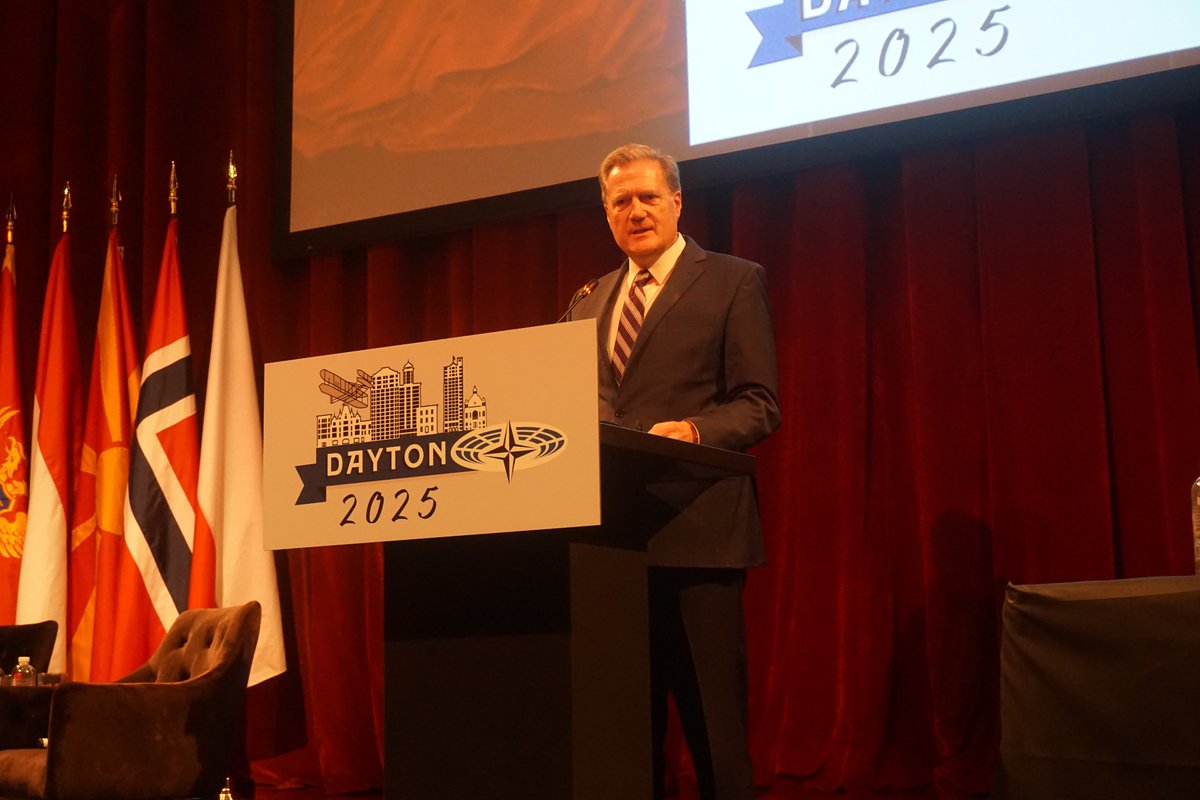 US Rep. Mike Turner (@repmiketurner) on Twitter photo It was a privilege to participate in today's Opening Ceremony for <a href="/NATODayton2025/">NATO PA Dayton 2025</a>.
As we mark the 30th anniversary of the Dayton Peace Accords, this gathering stands as a powerful testament to the strength of this transatlantic alliance and our unwavering commitment to It was a privilege to participate in today's Opening Ceremony for <a href="/NATODayton2025/">NATO PA Dayton 2025</a>.
As we mark the 30th anniversary of the Dayton Peace Accords, this gathering stands as a powerful testament to the strength of this transatlantic alliance and our unwavering commitment to
